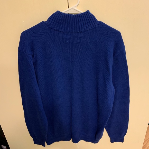 Polo Ralph Lauren quarter-zip blue sweater - Large - Picture 6 of 8